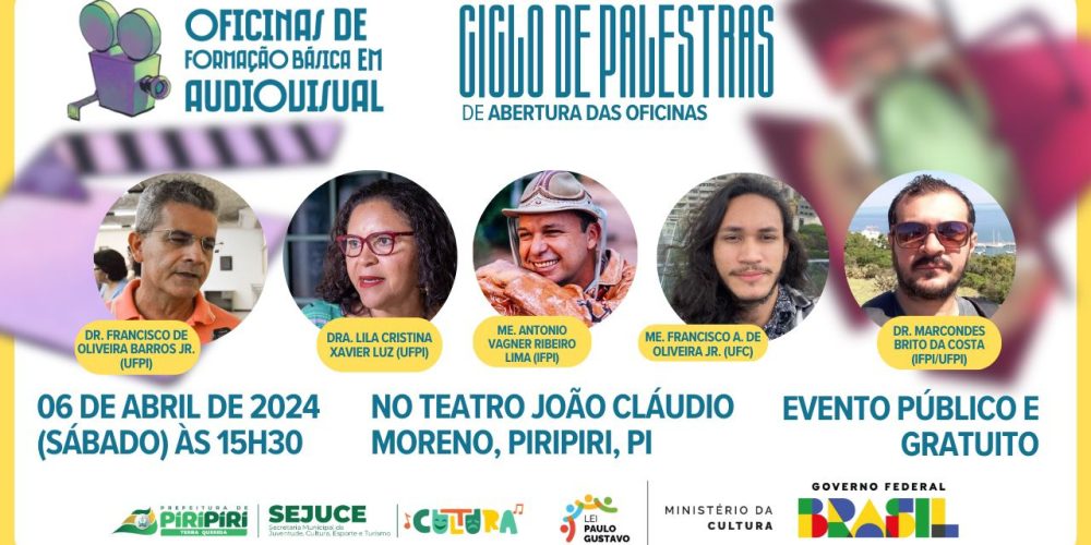 As oficinas são divididas em três módulos: 1) Territórios da Imagem; 2) Caminhos Sonoros; 3) Temporalidades/Montagem.